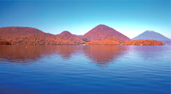 Lake Toya in autumn