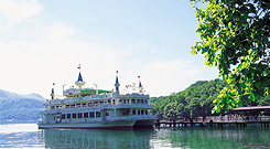 Pleasure boat on Lake Toya