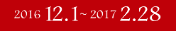 2016年12月1日～2017年2月28日
